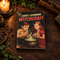 Vintage Early Learning Witchcraft hard backed journal featuring two children gathered around a bubbling cauldron on a dark Cottagecore wooden desk
