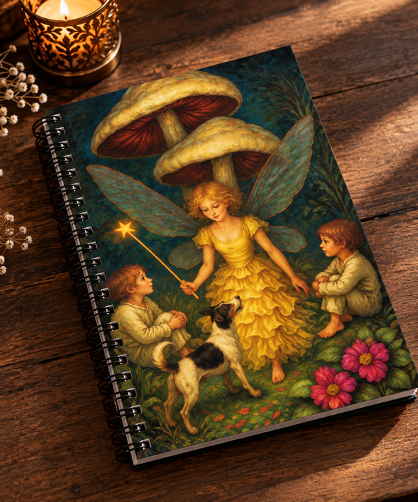 Enchanted Fairy Woodland Spiral Notebook | Cottagecore Fantasy Journal