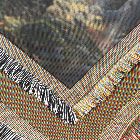 Excalibur In The Stone Woven Cotton Blanket