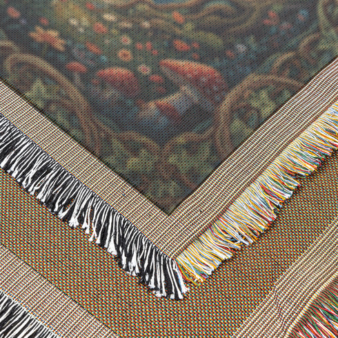 Fairycore Mushrooms In The Woods With Cute Fairies