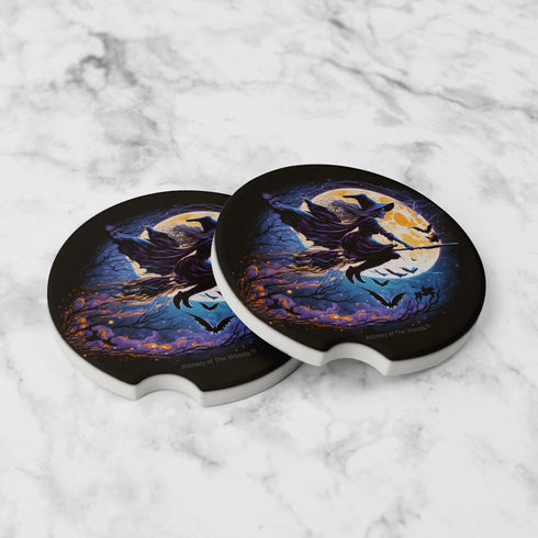 Flying Witch Car Coasters