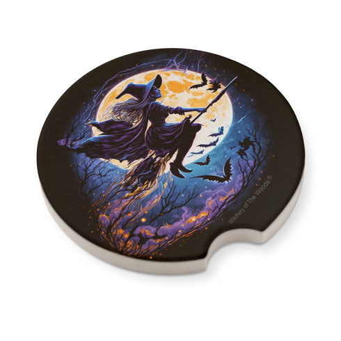Flying Witch Car Coasters
