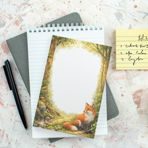 Fox In The Woods Memo Pad