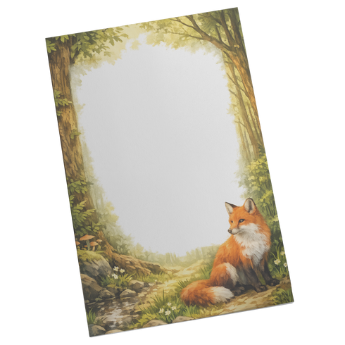 Fox In The Woods Memo Pad