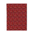 front of krampus fleece pattern blanket