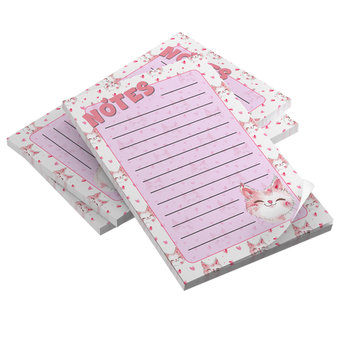 I heart Valentine's Day Kittie Memo Pad
