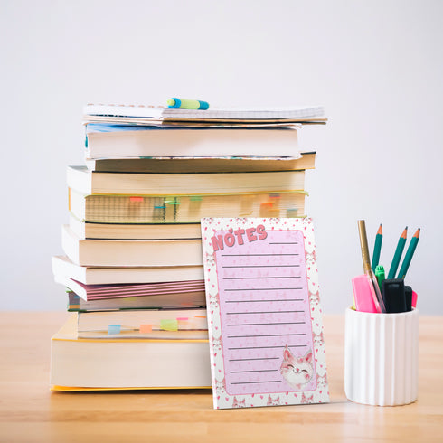 I heart Valentine's Day Kittie Memo Pad