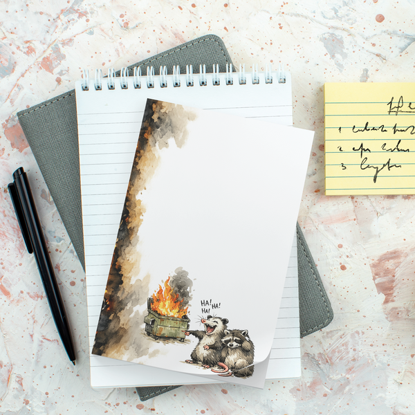 Laughing_Possum_Dumpster_Fire_Memo_Pad_4x6_Lifestyle_01_Mockup.png_15346829