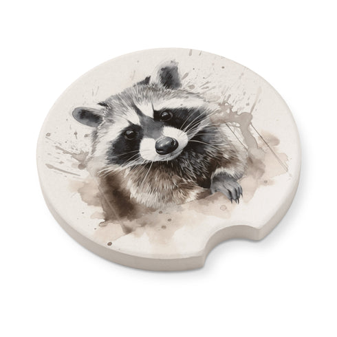 Messy Raccoon Car Coasters