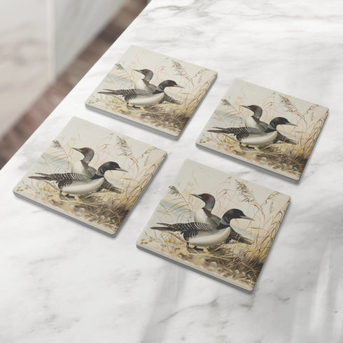 Minnesota Loons Stone Coaster Set