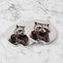 Raccoon With Wine Car Coasters