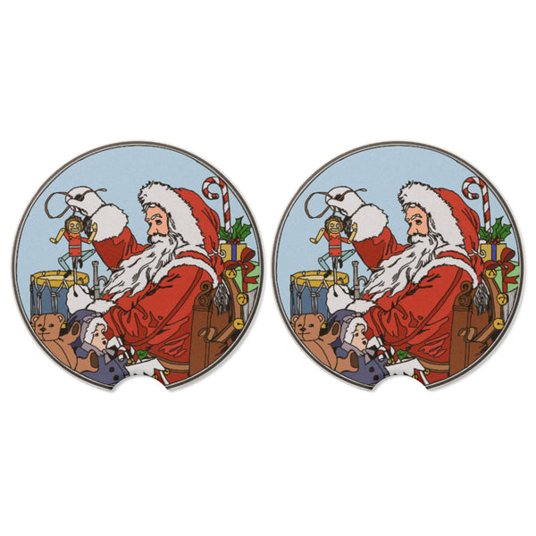 Santa Christmas Car Coasters