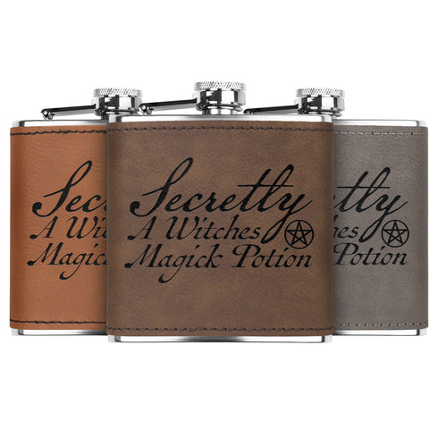 Secretly A Witches Magick Potion Flask