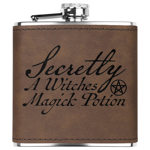Secretly A Witches Magick Potion Flask