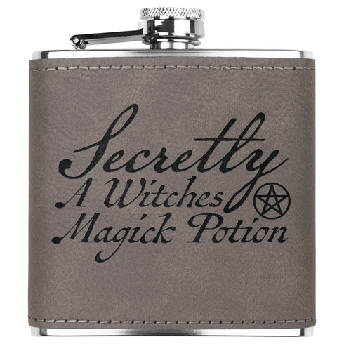 Secretly A Witches Magick Potion Flask