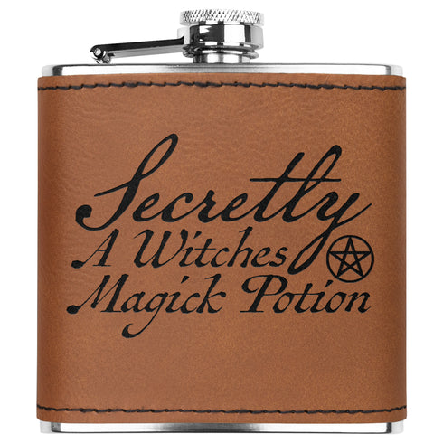 Secretly A Witches Magick Potion Flask