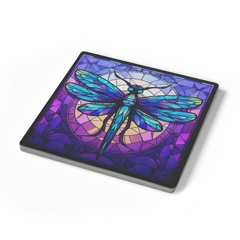Stained Glass Butterfly Coaster Set