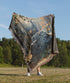 Sword in the Stone Woven Blanket | Arthurian Forest Cotton Throw
