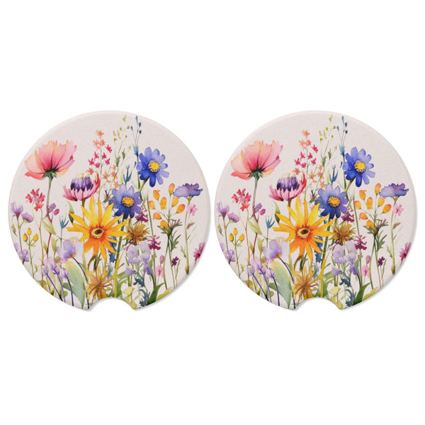 Wildflowers Car Coasters