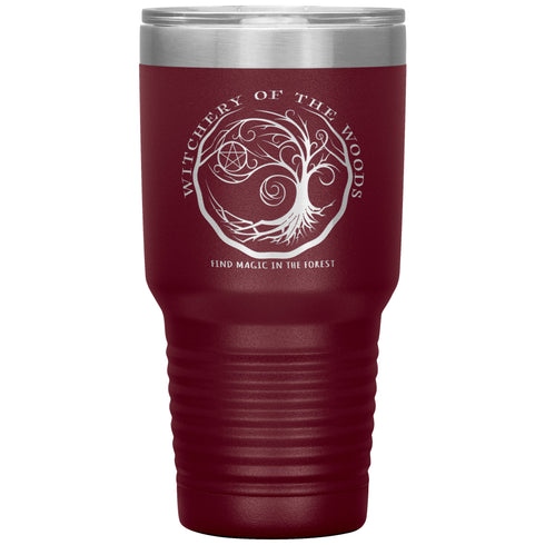 Witchery of the Woods Laser Engraved Drinks Tumbler