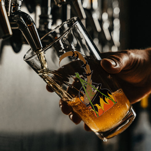Witches Cauldron Pint Glass