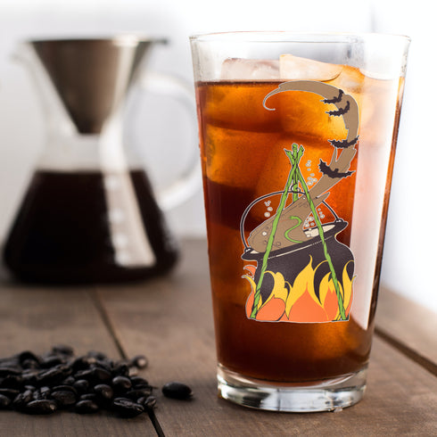 Witches Cauldron Pint Glass