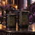 Black Lavender Pentacle Mug, Gothic Botanical Ceramic Coffee Mug