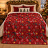 Krampus Christmas Blanket | Gothic Creepmas Velveteen Fleece Throw