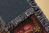 Sleeping Dragon Woven Blanket | Fantasy Cotton Throw