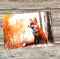 Fox in Autumn Forest Greeting Card | Woodland Wildlife Nature Card
