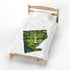 Green Man Velveteen Blanket | Woodland Folklore Forest Throw