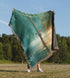Lady of the Lake Excalibur Woven Blanket | Arthurian Cotton Throw