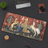Medieval Lion and Unicorn British Queen Tapestry Desk Mat