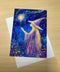 Magical Witch Enchanted Starry Night Greeting Card | Witchy Fantasy