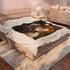 Medieval Knight & Lady Velveteen Blanket | Romantic Castlecore Throw