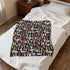 Mushroom Velveteen Plush Blanket – Cosy Woodland Throw for Home & Cabin Decor
