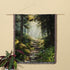 Forest Path Woven Blanket | Woodland Cotton Throw
