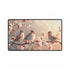 Decorative desk mat with songbirds on a cherry blossom tree branch design