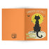 Black Cat in the Moonlight Samhain Greeting Card Sets