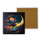 Magical witch among the stars stone coaster set