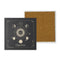 Sleepy sun and moon phases stone coaster set